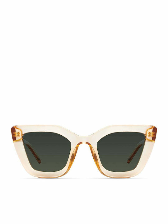 Meller Azalee Women's Sunglasses with Plastic Frame Champagne Olive AZ-SMOKYOLI