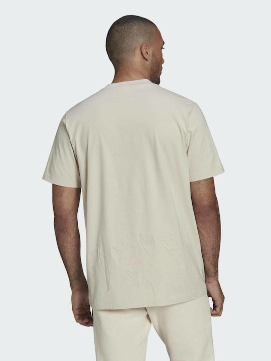 Adidas Sean Wotherspoon Ανδρικό T-shirt Μπεζ με Στάμπα