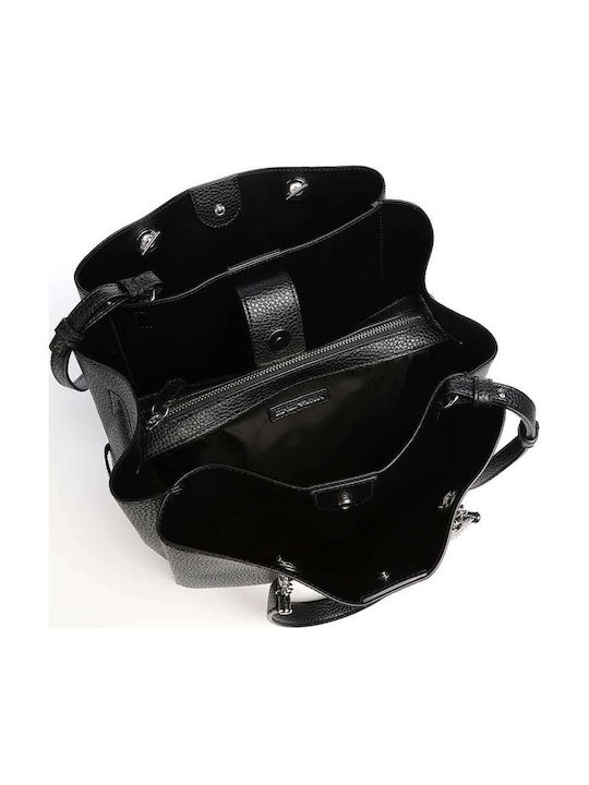 Emporio Armani Γυναικεία Τσάντα Tote Χειρός Μαύρη Emporio Armani Γυναικεία Τσάντα Tote Χειρός Μαύρη