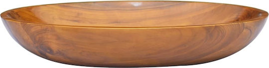 vidaXL Επικαθήμενος Νιπτήρας Ξύλινος 60x40x10cm Καφέ vidaXL Επικαθήμενος Νιπτήρας Ξύλινος 60x40x10cm Καφέ