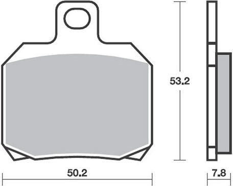 SBS Motorcycle Brake Pads Front for Derbi Gp1 250 06'-09' Piaggio Beverly 400 08'-11' Beverly 500 06'-13' for Gilera Nexus Piaggio Beverly 400 500 X9 Yamaha X-MAX