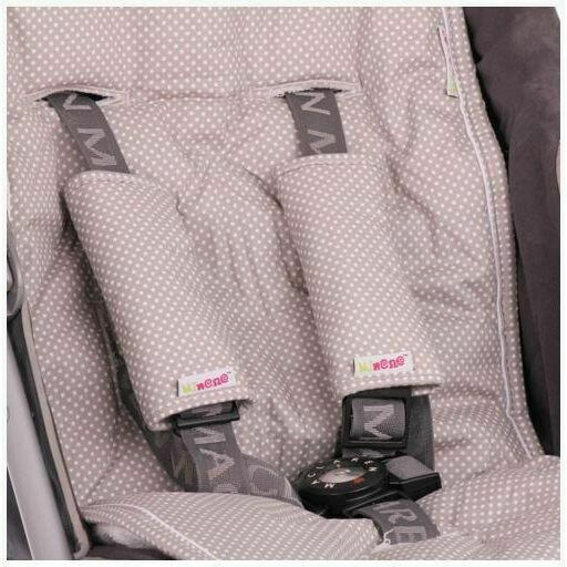 Minene Stroller Seat Liner Double Sided Stripes 35x75cm Grey