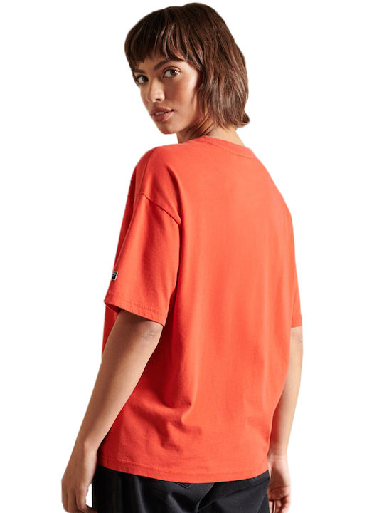 Superdry Γυναικείο T-shirt Americana Red