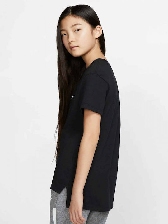 Παιδικό T-shirt Μαύρο SPORTSWEAR