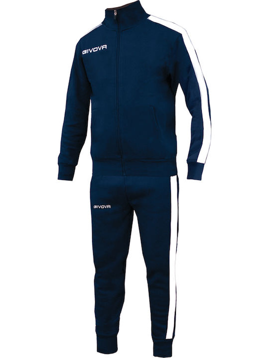 Givova Tuta Felpa Revolution Sr Sweat Set Navy Blue