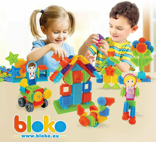 Bloko Bristles Wedge Blocks Block Bricks Family for 1 - 6 Years 50pcs