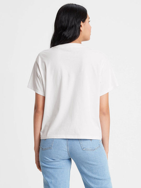 Levi's Graphic Varsity Women's Athletic Crop T-shirt White