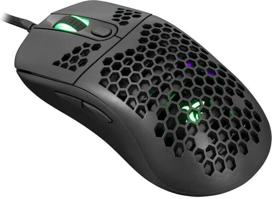 White Shark Galahad RGB Геймърска Мишка 6400 DPI Черен