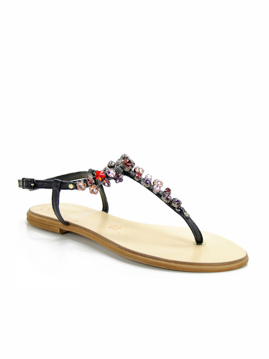 Robinson Women's Flat Sandals in Black Color