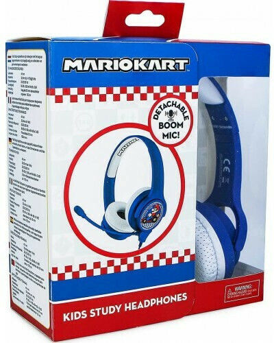 OTL Mario Kart On Ear Multimedia Ακουστικά με μικρόφωνο και σύνδεση 3.5mm Jack σε Μπλε χρώμα