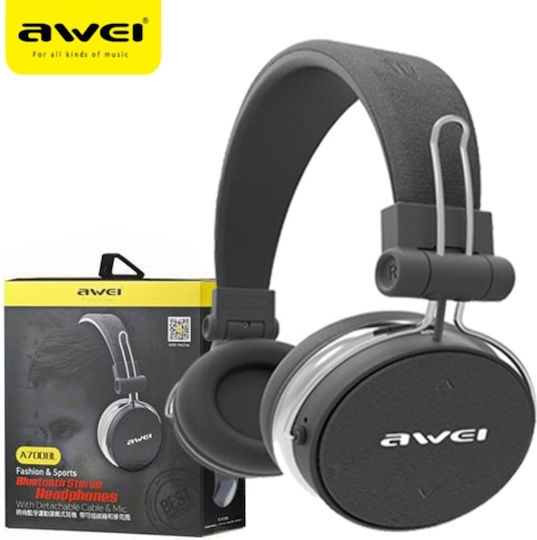 Awei A700BL Wireless / Wired On Ear Headphones with 12 hours of Operation Black