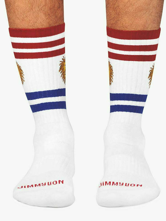 Jimmy Lion Athletic Lion Femei Șosete cu Model Albe 1Pachet