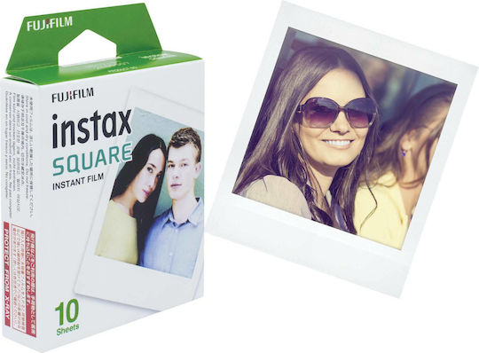 Fujifilm Color Instax Square Instant Φιλμ (10 Exposures) White