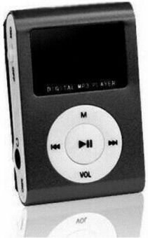 Setty Portable Mini MP3 Player (32GB) με Οθόνη LCD 1" Μαύρο