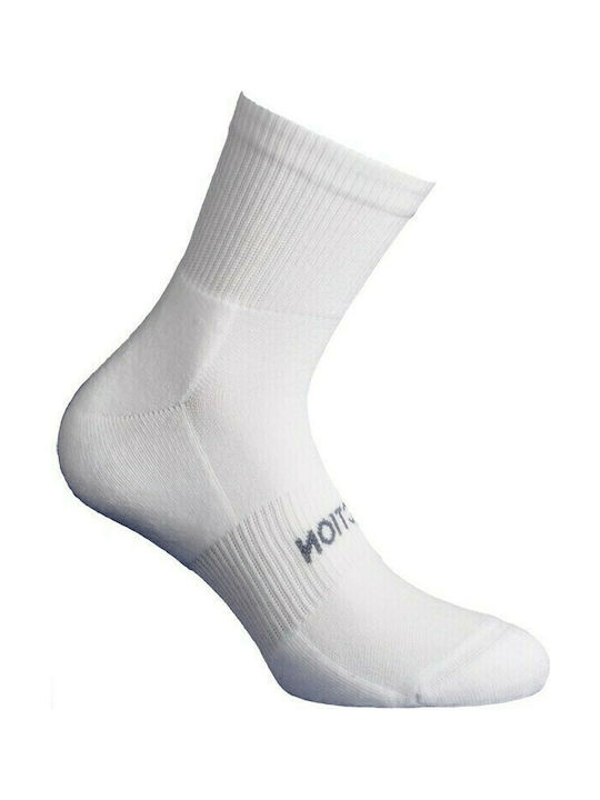 Walk Men's Solid Color Socks White