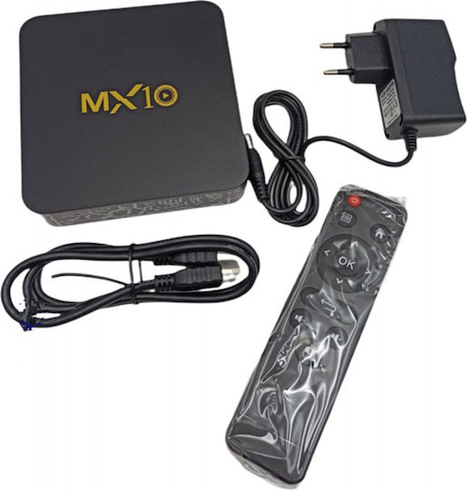 TV Box MX10 (RK3328/4GB/32GB/Android) 4K UHD με WiFi USB 2.0 / USB 3.0 4GB RAM και 32GB Αποθηκευτικό Χώρο με Λειτουργικό Android 9.0