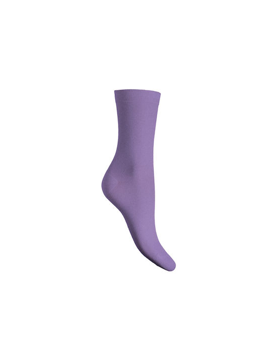 Walk Damen Einfarbige Socken Lila 1Pack