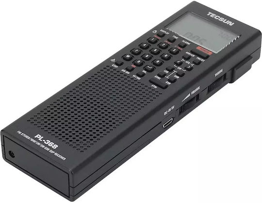 Tecsun PL-368 Φορητό Ραδιόφωνο Μπαταρίας Μαύρο