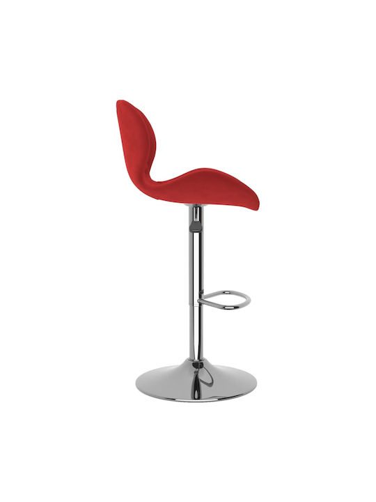 Stool Bar with Back & Adjustable Height Bordeaux 2pcs 39x51x89-111cm