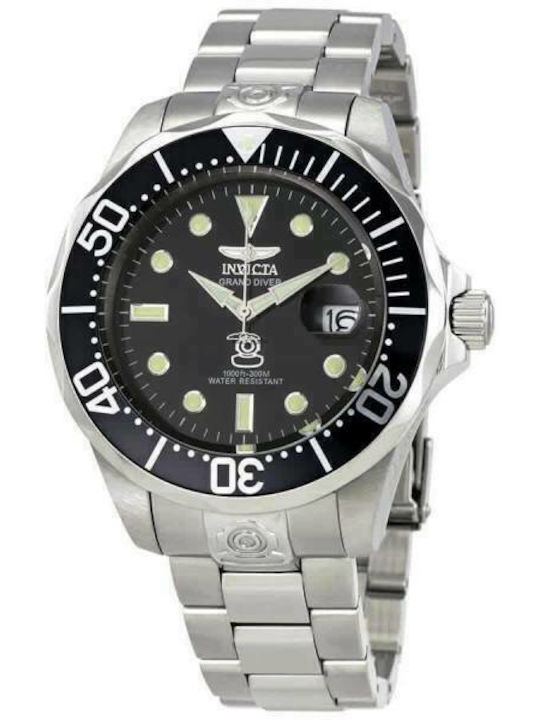 Invicta Herrenuhr 47mm Automatisch mit Silber Metallarmband