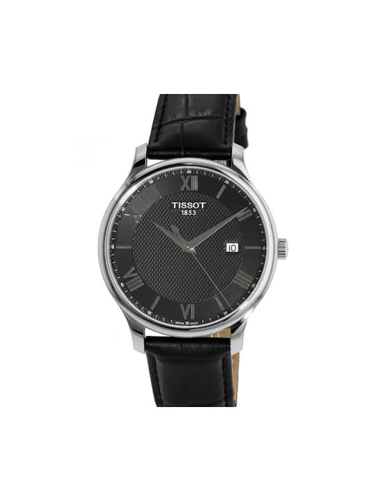 Tissot Tradition Часовник На батерия с Кожена каишка Tissot Tradition Часовник На батерия с Кожена каишка