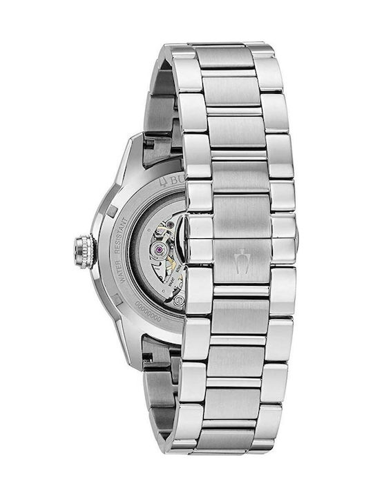 Bulova Sutton Collection Мъжки Часовник 43мм Автоматичен със Сребърна Метална Гривна