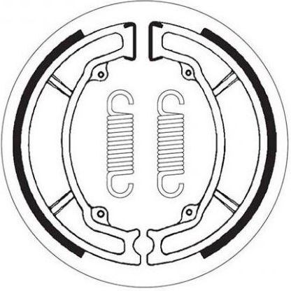 SBS Σιαγώνες Φρένου Πίσω Yamaha XV 250S Virago 95'-00' / Aerox 100 00'-02' / Neos 100 99'-02' για Yamaha Aerox / DT 125 / FZ