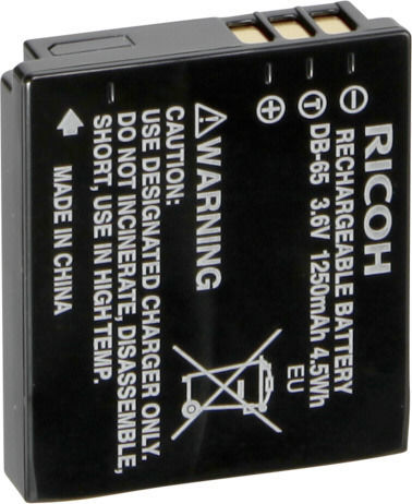 Ricoh Μπαταρία Φωτογραφικής Μηχανής DB-65 Ιόντων-Λιθίου (Li-ion) 1250mAh