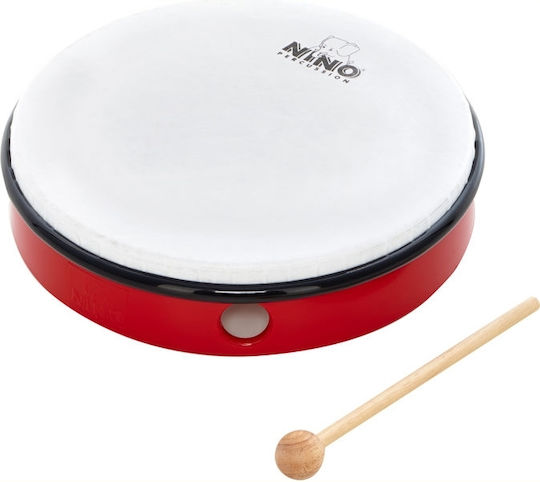 Nino Percussion Tambourine Abs Hand Drum 10 Inches with Synthetic Leather