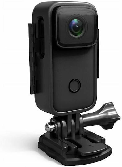 SJCAM C200 Action Camera 4K Ultra HD 360° Underwater Shooting (With Case) Standard With 1.28" Screen And Wi-Fi Black