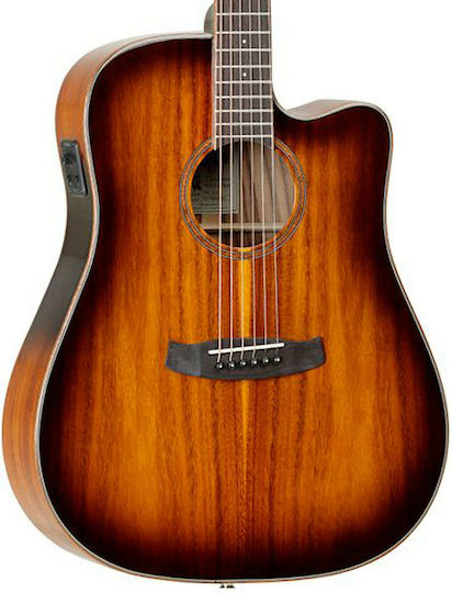 Tanglewood Semi-acustic Chitară TW5 KOA Chitare acustice cu decupaj Sunburst