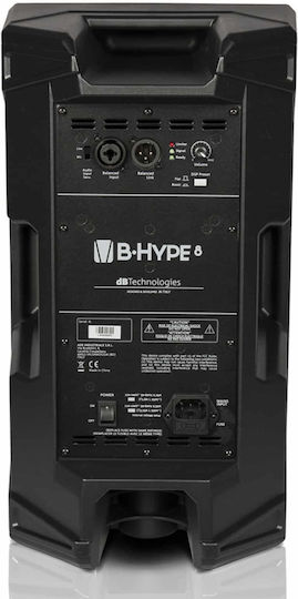Db Technologies B-Hype 8 Самоусилващ Говорител PA 260W με Woofer 8" 24.3x23.1x44.3εκ. σε Черен Χρώμα