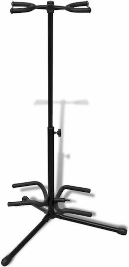 vidaXL Double Adjustable Folding Stand Floor for Guitar/Bass