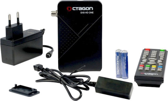 Octagon Δορυφορικός Αποκωδικοποιητής SX8 HD One Magic Full HD (1080p) DVB-S2 με Λειτουργία Εγγραφής PVR σε Μαύρο Χρώμα