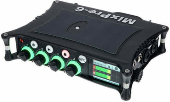 Sound Devices MixPre-6 II Polyphonic Digital Portable Recorder Battery/Power for Recording on Memory Card with Phantom Power and USB Power Supply
