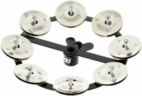 Meinl Headliner Series Black Metallic Hi-Hat Tambourine with Single Row Jingles