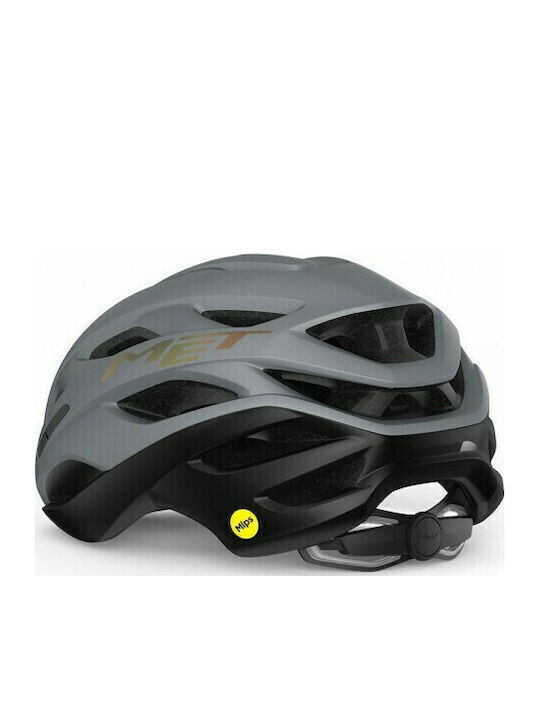 MET Estro Bicycle Helmet Road with MIPS Protection Gray