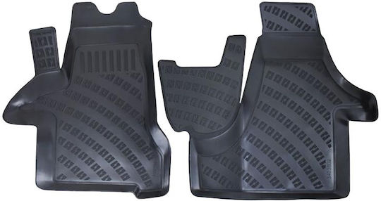 Rizline Front Mats 2pcs Tray Type for Volkswagen Transporter Black