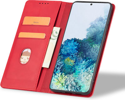 Bodycell PU Leather Synthetic Leather Wallet Red (Redmi Note 11 Pro)