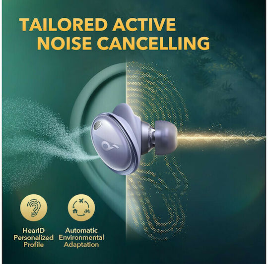 Soundcore by Anker Liberty 3 Pro In-ear Bluetooth Handsfree Earphones with Sweat Resistance and Charging Case Dusk Purple