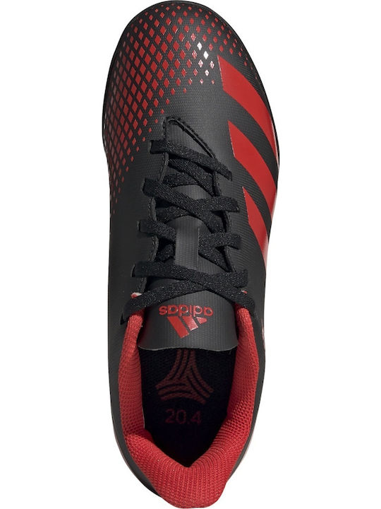 Παιδικά Ποδοσφαιρικά Παπούτσια Predator 20.4 Turf με Σχάρα Core Black / Active Red