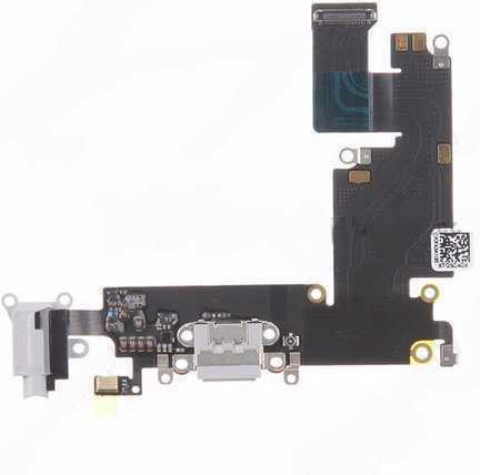 Plug In Flex / Dock Connector + Audio jack Light Grey (iPhone 6 Plus)