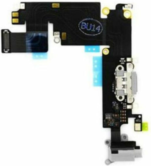 Plug In Flex / Dock Connector + Audio jack Light Grey (iPhone 6 Plus)