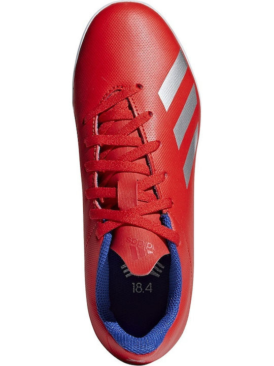 X 18.4 TF TF Kids Soccer Cleats & Shoes with Turf Red