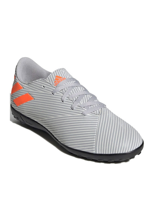 Nemeziz 19.4 TF Παιδικά Ποδοσφαιρικά Παπούτσια με Σχάρα Grey Two / Solar Orange / Chalk White