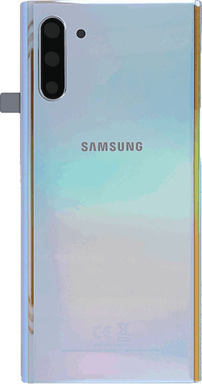 Samsung Replacement Back Cover Silver Aura Glow for Galaxy Note 10