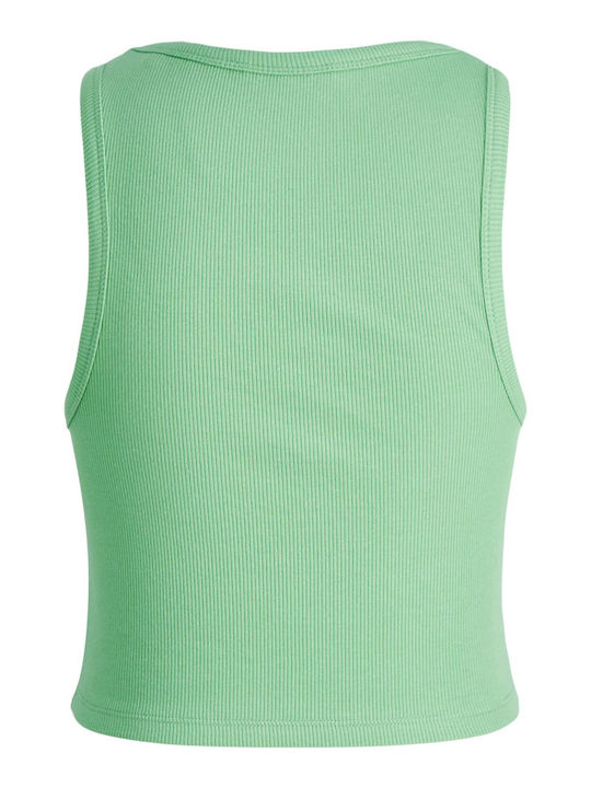 Women's Athletic Crop Top Sleeveless Absinthe Green