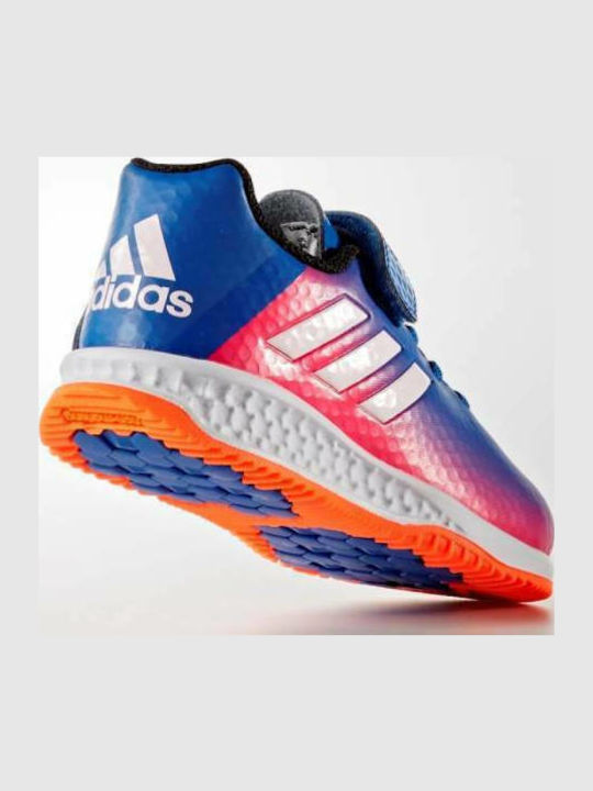 Messi Turf "Blue Blast" Kids Turf Soccer Shoes Blue