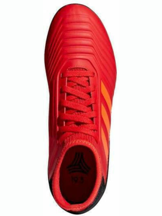 Predator 19.3 TF Kids Turf Soccer Shoes with Sock Active Red / Solar Red / Core Black