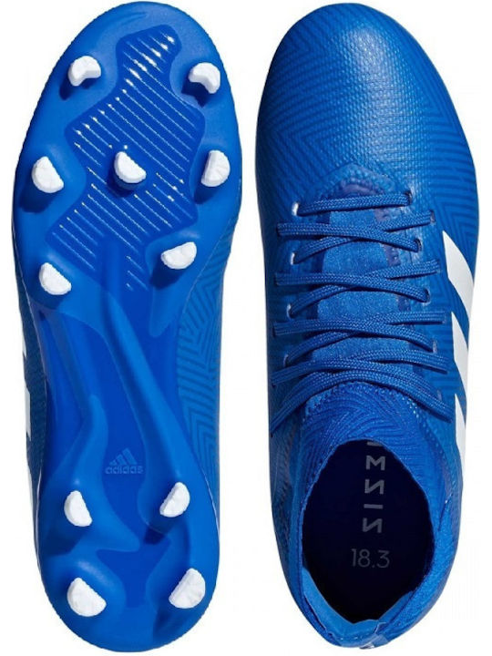 Nemeziz 18.3 FG Kids Soccer Cleats Molded Blue
